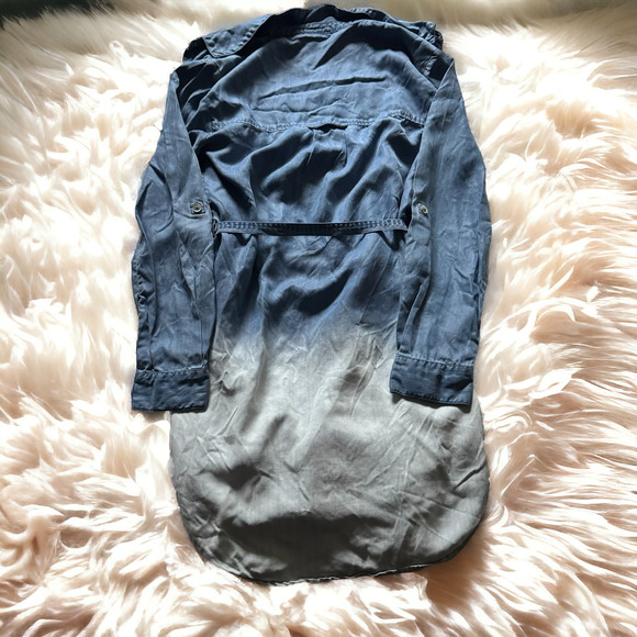 Anthropologie Holding Horses Dip-Dye Chambray Tunic Dress - Picture 4 of 9